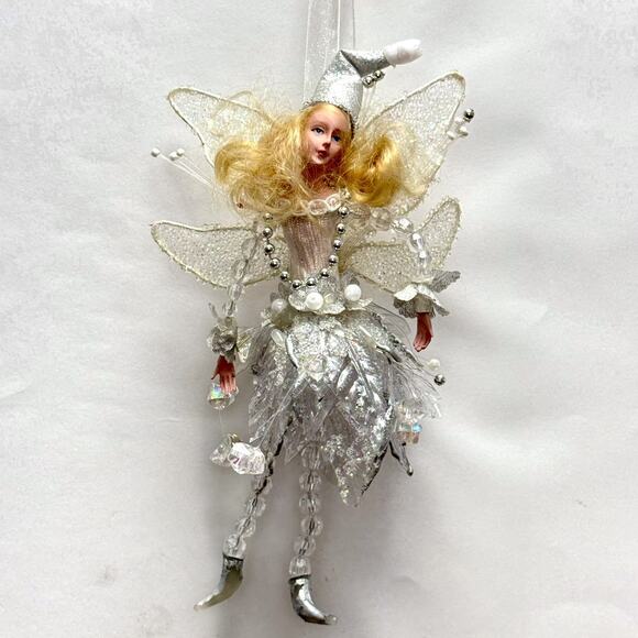 Vintage Whimsical Woodland Fairy Elf Sprite Pixie Christmas Ornament‎ - Picture 4 of 6